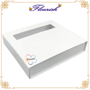 Sciarpa portatile / intimo / scatola regalo carta asciugamani con finestra trasparente