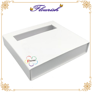 Sciarpa portatile / intimo / scatola regalo carta asciugamani con finestra trasparente
