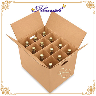 Confezione da 12 bottiglie Beer Box con scomparti