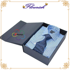 Scatola per camicia nera da uomo con stampa personalizzata