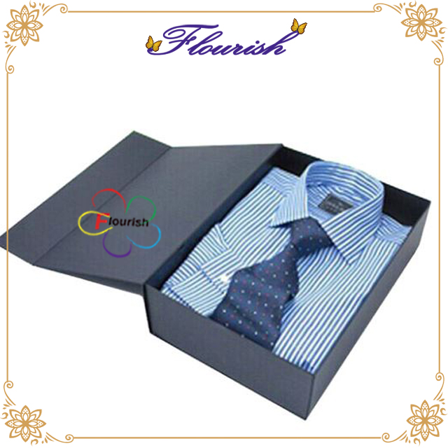 Coperchio e scatola di base per la conservazione della camicia in cartone con logo personalizzato