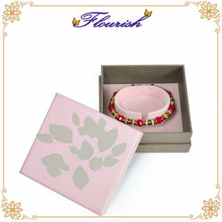 Espositore per bracciale rigido rigido promozionale in cartone con collo e base