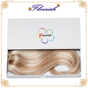 Scatola del cassetto di estensione dei capelli del cartone di stile semplice