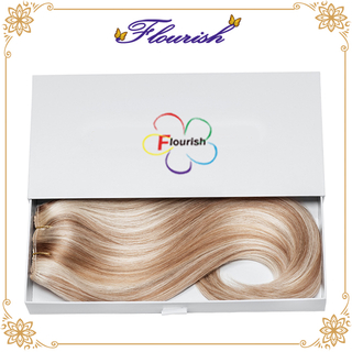 Scatola del cassetto di estensione dei capelli del cartone di stile semplice
