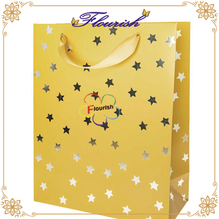 Borsa da festa stellata abbagliante in lamina d'argento personalizzata
