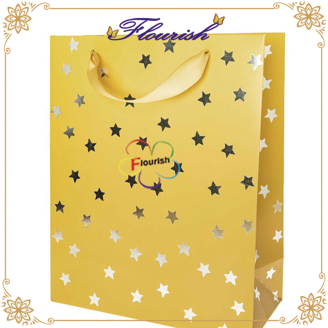 Borsa da festa stellata abbagliante in lamina d'argento personalizzata
