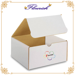 Scatola di cartone Mailer Shopping bianco formato personalizzato