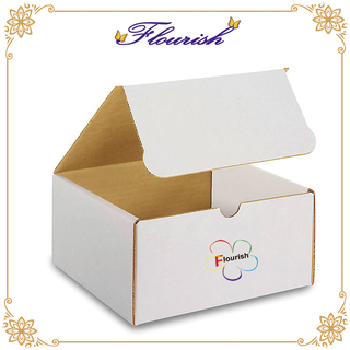 Scatola di cartone Mailer Shopping bianco formato personalizzato