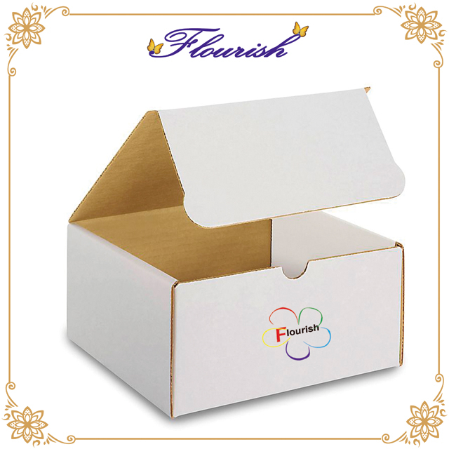 Scatola di cartone Mailer Shopping bianco formato personalizzato