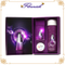 Scatola di imballaggio cosmetica di cartone viola per la cura della pelle delle ragazze