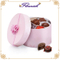 Scatola di stock di cioccolato dolce tubo tondo rosa