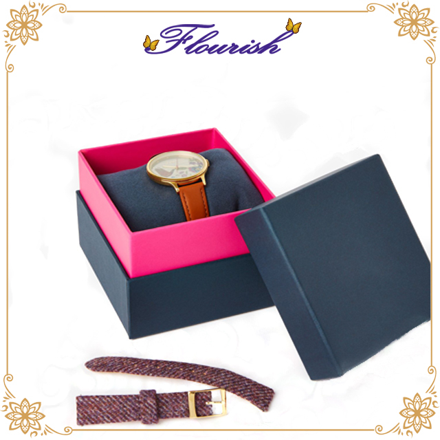 Cassa dell'orologio blu marino laminato opaco