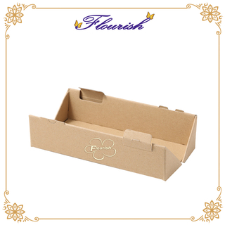 Scatola per tubi triangolari champagne resistente, resistente, in carta ondulata, resistente