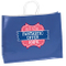 Borsa per sciarpa jeans in carta Kraft con stampa personalizzata con manico intrecciato