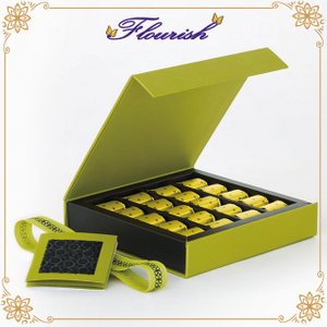 Scatola regalo Flip Top Style con torta al cioccolato verde