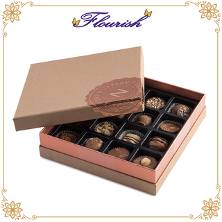 Confezione regalo anniversario cioccolato assortiti stagnola oro