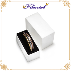 Confezione regalo di lusso bianca con logo personalizzato