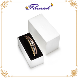 Confezione regalo di lusso bianca con logo personalizzato