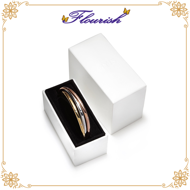 Confezione regalo di lusso bianca con logo personalizzato