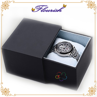 Scatola per cassetto orologio nero opaco con cuscino