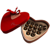 Scatola di caramelle a forma di cuore rossa decorata con oro all'ingrosso della fabbrica della Cina