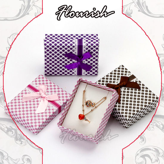 Confezione regalo di spilla viola di carta di arte viola di struttura speciale