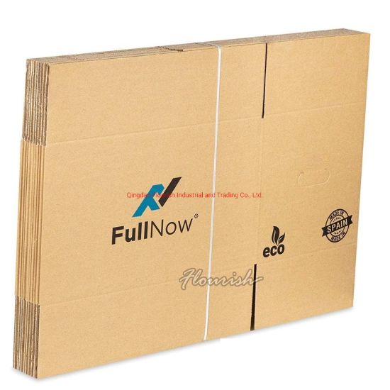 Scatola d'imballaggio commovente della TV commovente della carta ondulata di Brown di dimensione su ordinazione