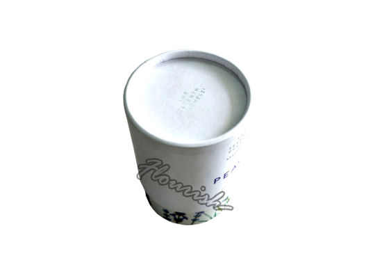 Scatola da tè in tubo tondo di carta kraft marrone fatta in Cina