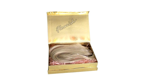 Scatola del cassetto di estensione dei capelli del cartone di stile semplice