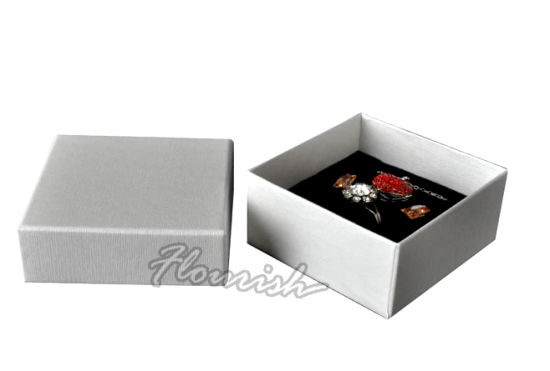 Coperchio in carta patinata con stampa personalizzata e scatola di spilla in cartone di tipo base per party
