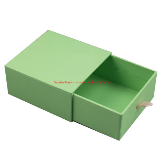Confezione regalo scorrevole color pendente di lusso color caffè