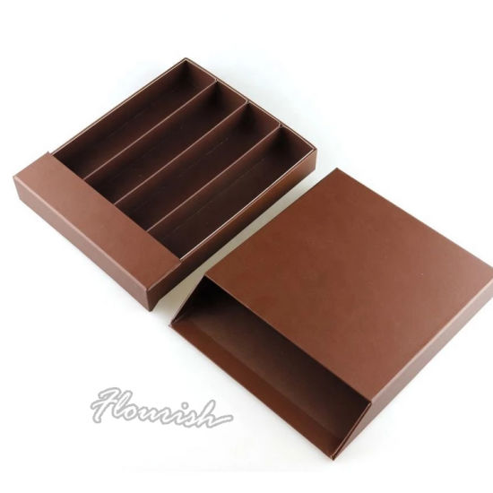 Scatola di visualizzazione snack marrone nero scuro