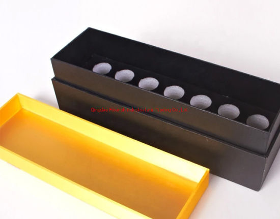 Confezione regalo di lusso in carta color oro con logo personalizzato