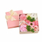 Scatola di carta del fiore di rosa del cartone rigido a forma di cuore quadrato di prezzi all'ingrosso