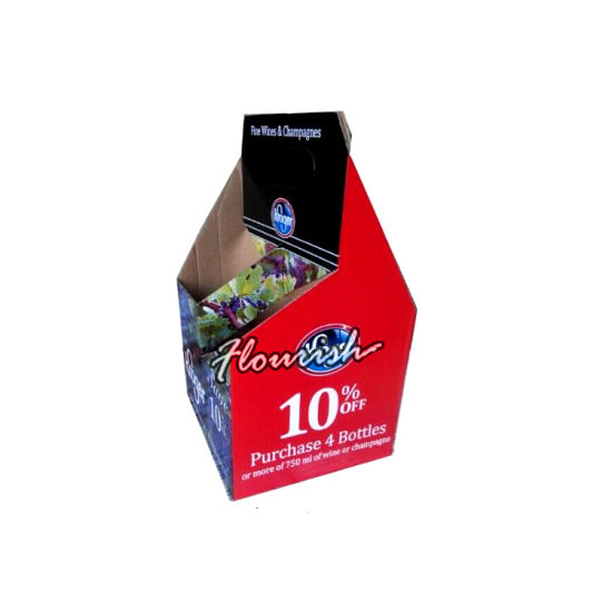 Scatola per tubi triangolari champagne resistente, resistente, in carta ondulata, resistente