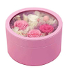 Contenitore di regalo di compleanno del contenitore di regalo di compleanno del contenitore di acquisto del fiore di colore rosa di logo su ordinazione