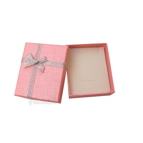 Scatola per confezione regalo in cartone rigido lucido per gioielli con inserto in schiuma