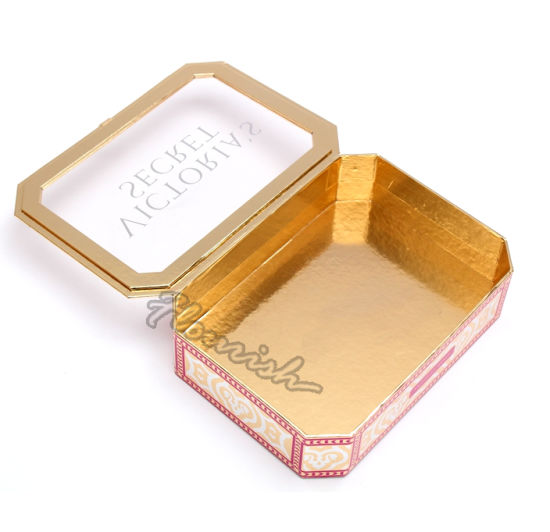 Sciarpa portatile / intimo / scatola regalo carta asciugamani con finestra trasparente