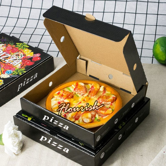 Scatola per alimenti per confezioni per fette di pizza di dimensioni mini