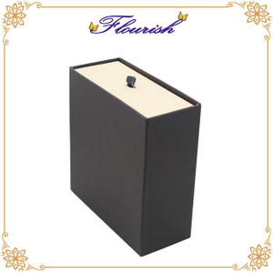 Confezione regalo in carta con cassetto scorrevole con logo personalizzato