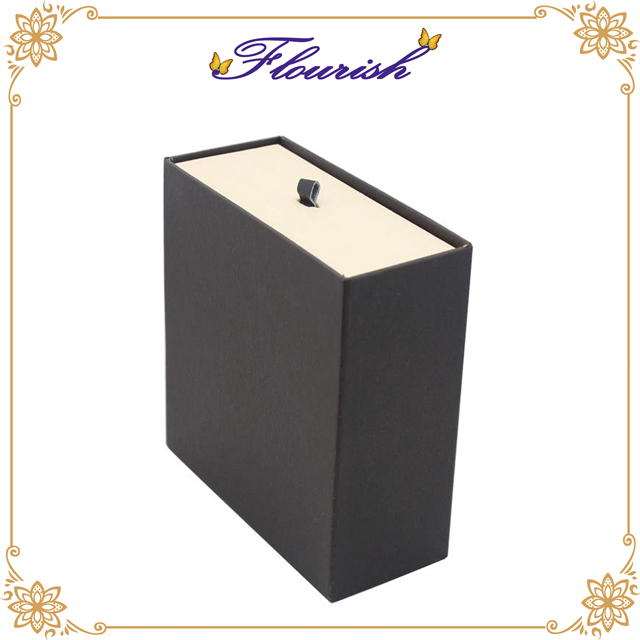 Confezione regalo in carta con cassetto scorrevole con logo personalizzato