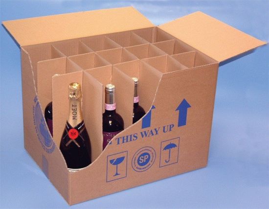 Confezione da 12 bottiglie Beer Box con scomparti
