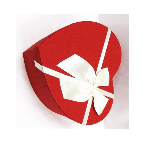Contenitore di regalo del biscotto del cioccolato del fiore a forma di cuore su ordinazione