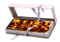 Scatola regalo pieghevole in cartone tipo Flip Top con chiusura a finestra e nastro