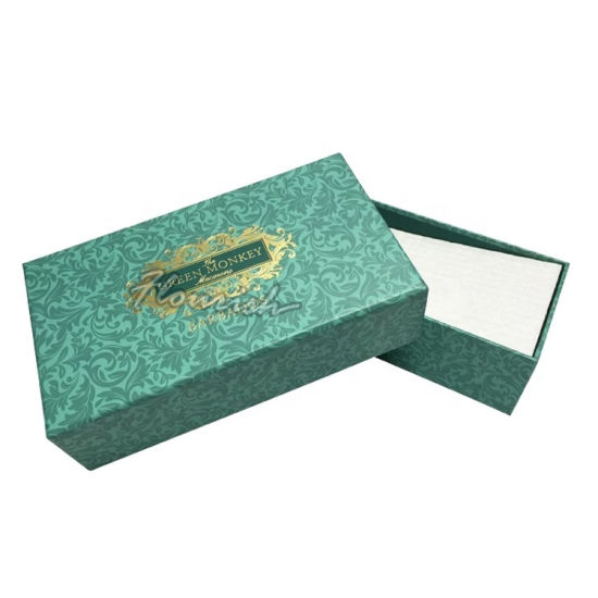 Scatola sorpresa sorpresa per anniversario regalo in carta patinata laminata verde opaca