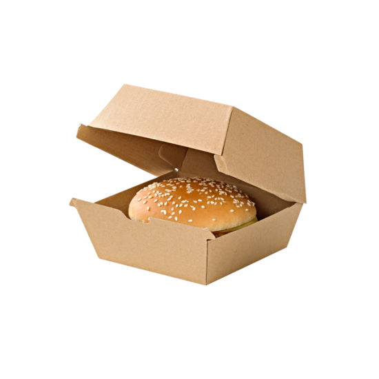 Scatola d'imballaggio portatile del hot dog della carta kraft del commestibile ecologico