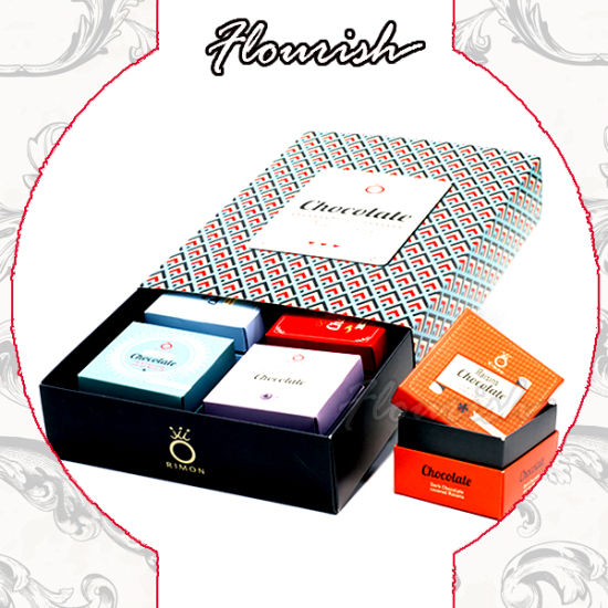 Confezione da 3 confezioni da dessert in cartone per timbri di luna di lusso