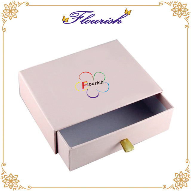 Confezione regalo scorrevole color pendente di lusso color caffè