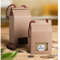 Borsa con cerniera in carta kraft marrone per uso alimentare