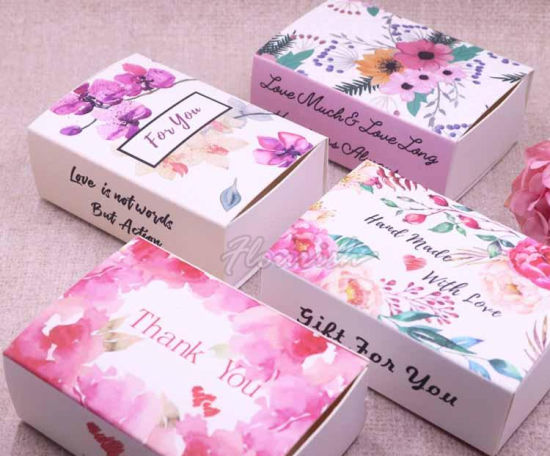 Bellissimo fiorista stampa Art Paper Cupcake Box